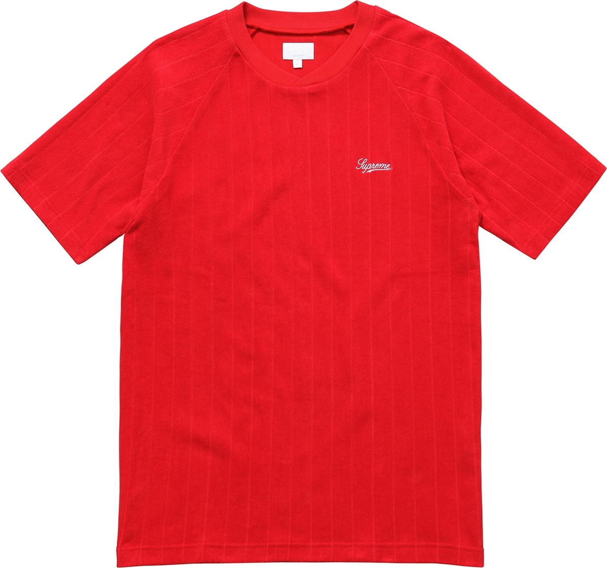 Striped Terry Raglan Top view 2